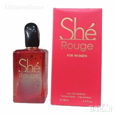 Парфюм за жени Shé Rouge, 100ml, EDP, снимка 7 - Дамски парфюми - 52241162