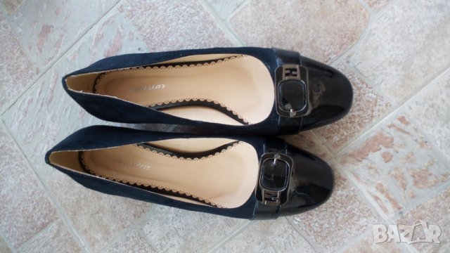 Официални дамски черни обувки с ток., снимка 6 - Дамски елегантни обувки - 33002710