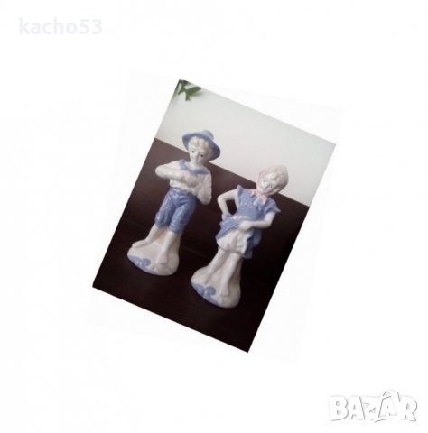 Порцеланови статуетки-Момиче и момче, снимка 1