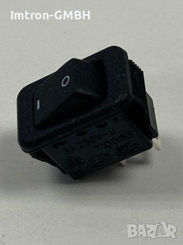  ПРЕВКЛЮЧВАТЕЛ, ROCKER; SPST; Поз.: 2  MR5-110-F5-BBWC-3 CANAL ELECTRONIC  3A/250VAC; черен;, снимка 2 - Друга електроника - 43879129