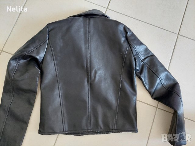 Кожено яке - размер 140-146, снимка 3 - Детски якета и елеци - 38121637