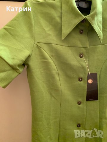 Зелена рокля, снимка 3 - Рокли - 32250906