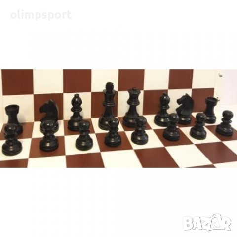 Шах фигури Staunton 5 дизайн тип Абанос  Изработени от чемшир - бели и черни, снимка 2 - Шах и табла - 37591373