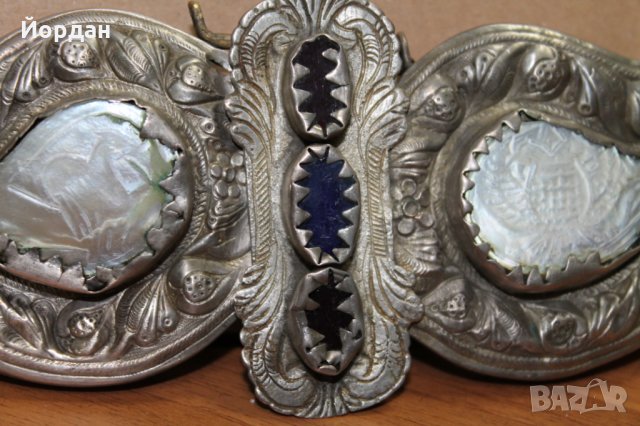 Пафти сребро и седеф , снимка 3 - Антикварни и старинни предмети - 34975472