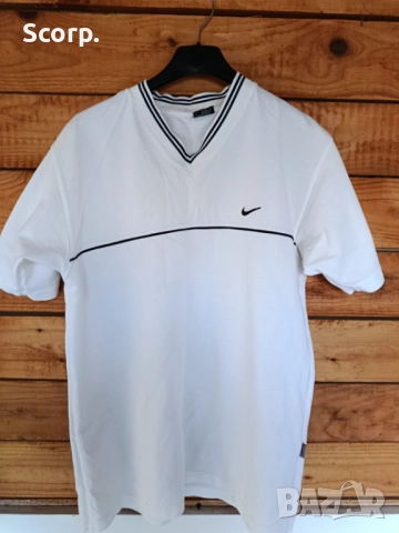 Vintage Nike Polo T-shirt 90s/Nike мъжка поло тениска , снимка 2 - Тениски - 52849097