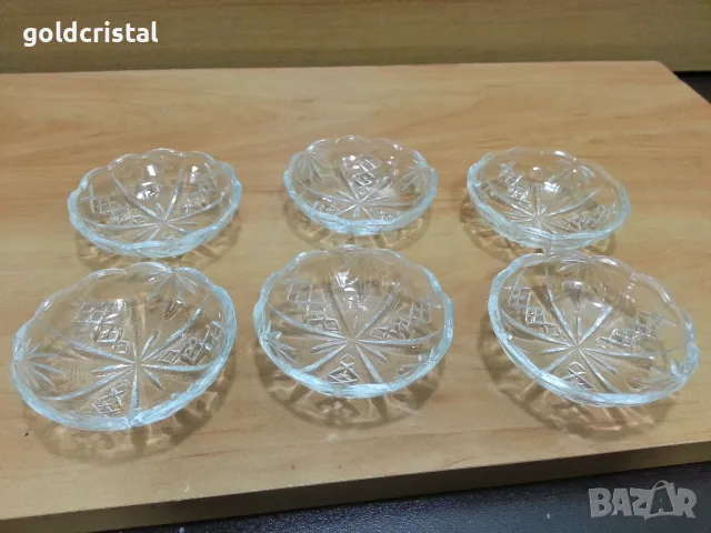 стари стъклени чинийки за сладко 