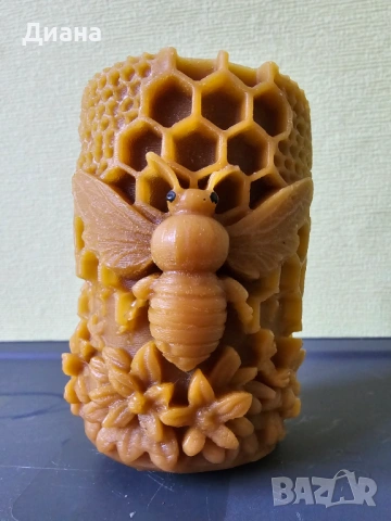 Свещи от пчелен восък и соев восък, снимка 4 - Други - 53562564