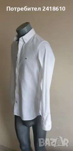 Tommy Hilfiger Stretch Pique Cotton Slim Fit Mens Size S НОВО! ОРИГИНАЛ! Мъжка Риза!, снимка 9 - Ризи - 49336895