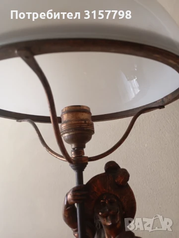 Винтидж настолна лампа, снимка 3 - Настолни лампи - 51170165