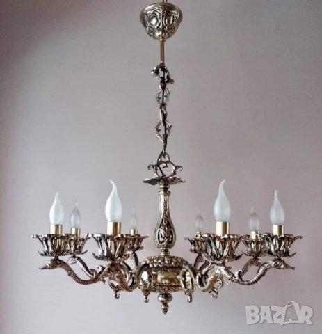 Царска старинна барокова луксозна брава от месинг-шилд ,ретро дръжка, винтидж обков, снимка 13 - Декорация за дома - 22329439