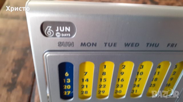 календар вечен за маса или бюро метален супер атрактивен, внос от Италия, снимка 2 - Други - 36764486