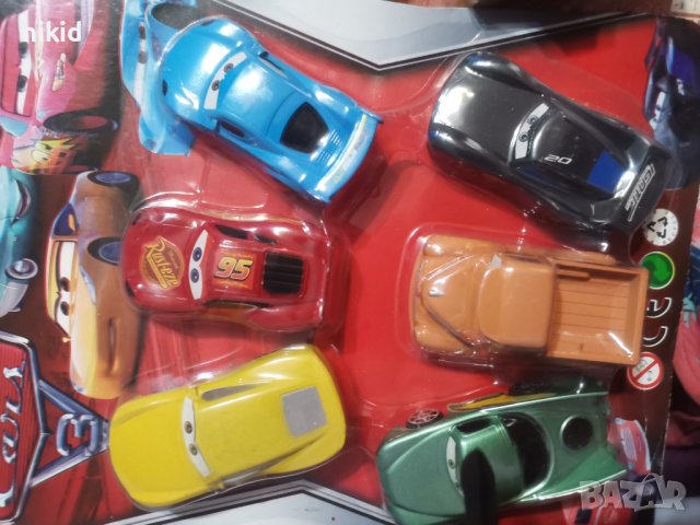 6 бр Макуин Маккуин колите McQueen cars пластмасови колички играчки за игра и торта фигурки, снимка 5 - Фигурки - 37508679