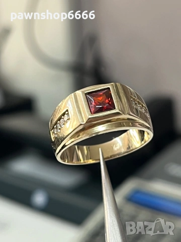 Златен пръстен 14 карата 6,14 грама , снимка 6 - Пръстени - 53589374