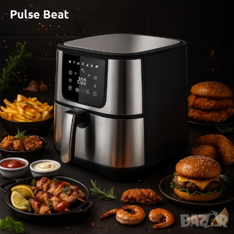 Фритюрник Еър фрайър Scheffler LQ-5001BS – 5.5L здравословно готвене с до 80% по-малко мазнина, снимка 3 - Фритюрници - 52429611