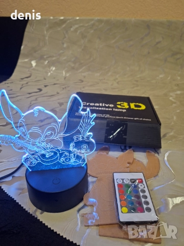 Детска лампа Стич