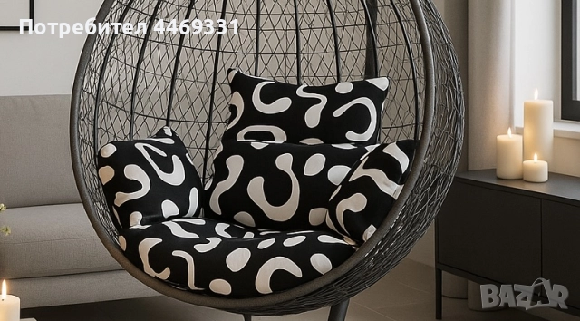 Градинска висяща люлка тип гнездо,яйце–Промоция!, снимка 4 - Други - 52376841