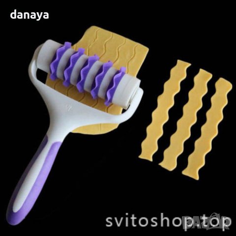 1934 Резец за фондан и тесто сладкарски ролков декоратор за торти, снимка 3 - Прибори за хранене, готвене и сервиране - 31524824