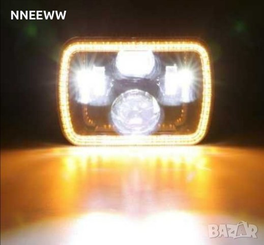 Комплект правоъгълни LED фарове 5х7"Н4, букса 4 светлини /jeep, снимка 4 - Аксесоари и консумативи - 44049862