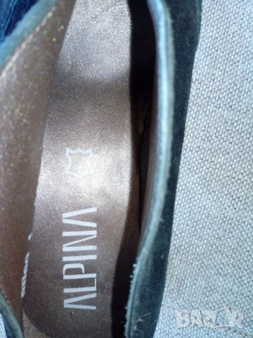 Дамски обувки Alpina естествен велур, снимка 3 - Дамски обувки на ток - 28063441