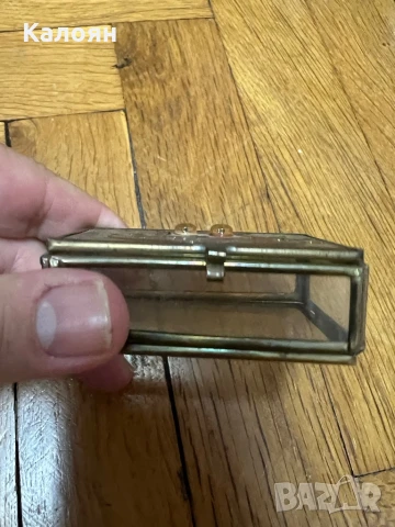 Стъклена кутийка с месингов обков с нарисувана котка, снимка 5 - Декорация за дома - 50584807