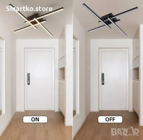 LED осветително тяло с 4 рамена, снимка 3 - Лед осветление - 47534029