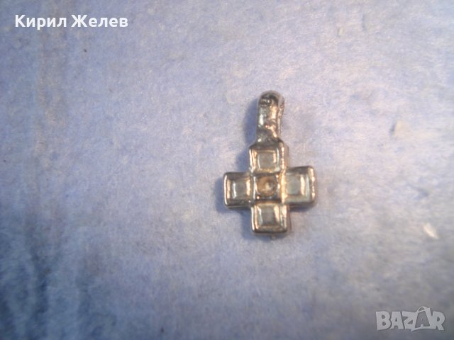 СТАРО МАЛКО ПОСРЕБРЕТО ГОТИЧЕСКИ СТИЛ НАГРЪДНО КРЪСТЧЕ 23473, снимка 5 - Антикварни и старинни предмети - 36902214