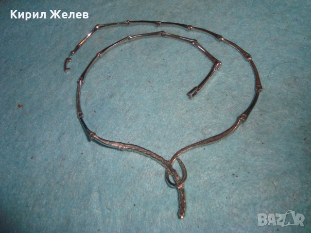 НЕЖНО МОДНО АРТ КОЛИЕ с ЦИРКОН и БЯЛА ПОЗЛАТА 16657, снимка 5 - Колиета, медальони, синджири - 35193895