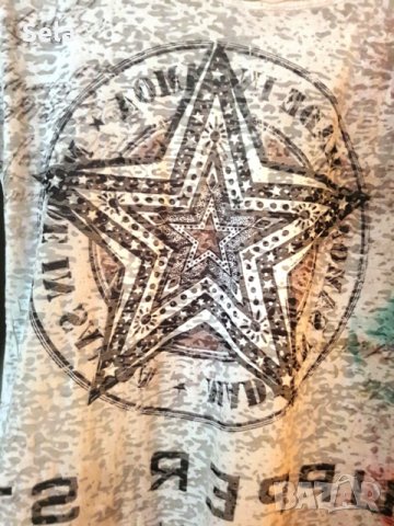 Актуална блузка в бяло с ефектни декорации, снимка 3 - Блузи с дълъг ръкав и пуловери - 27089508