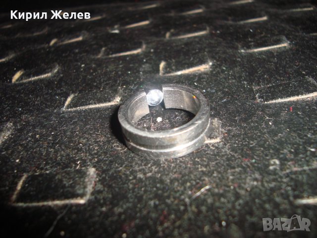 ПРЪСТЕН БЛАГОРОДНА НЕРЪЖДАЕМА СТОМАНА със СКЪПОЦЕНЕН ЦИРКОН АРТ ХАЛКА 20625, снимка 12 - Пръстени - 32318572