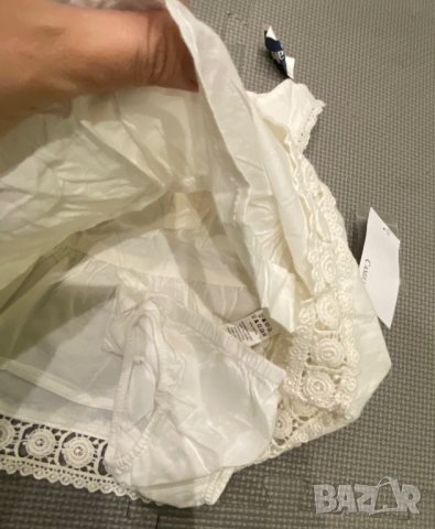 Нова рокля памук с бродерия 0-3м, снимка 3 - Бебешки рокли - 28494527
