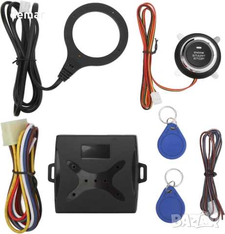 Универсална система за стартиране на автомобил с бутон, комплект за безключово стартиране