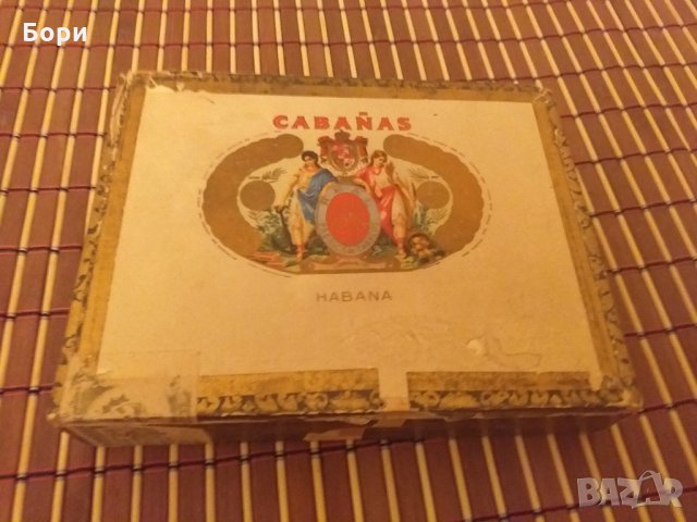 Дървена кутия CABANAS - HABANA  от пури, снимка 2 - Други ценни предмети - 28059228