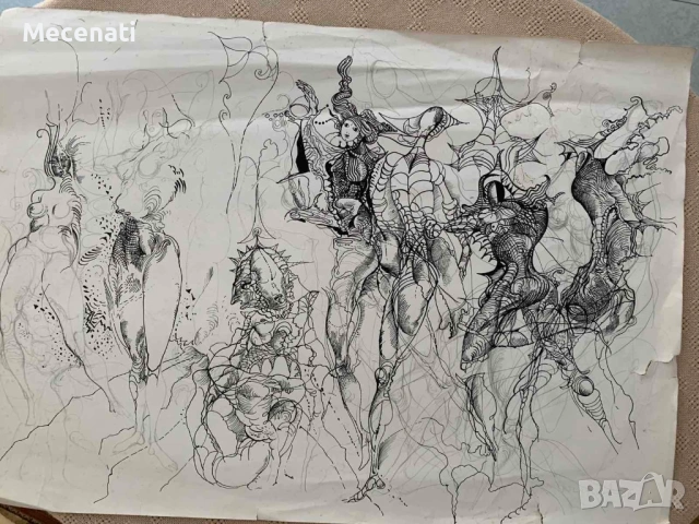 ПЕТЪР ЧУКЛЕВ рисунка, снимка 6 - Картини - 53110847