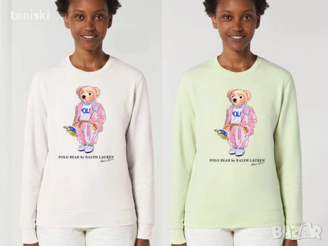 Качествени Суичъри Ralph Lauren Polo Bear Принт Модели цветове и размери , снимка 2 - Суичъри - 35575179