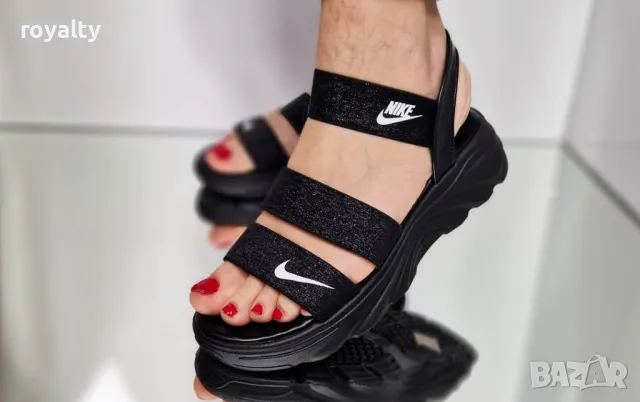 Nike черни дамски сандали , снимка 7 - Сандали - 50364847