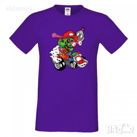 Мъжка тениска Mario Cart Zombie 3 Игра,Изненада,Подарък,Празник,Повод, снимка 17 - Тениски - 37236088
