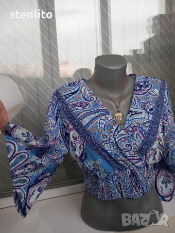Нова дамска блуза Amisu размер S, снимка 4 - Блузи с дълъг ръкав и пуловери - 43180241