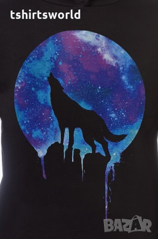 Нов мъжки суичър с дигитален печат Вълк, Голяма Луна, Серия вълци, снимка 17 - Суичъри - 30197522