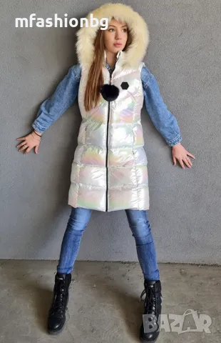 Дамски, дълъг елек с качулка City Angels от S до 5XL