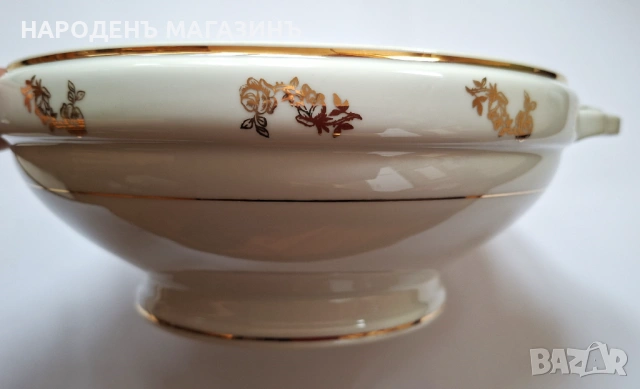 LIMOGES - D.R.B - Антикварен френски порцелан терин Много голям съд за топло сервиране супник сервиз, снимка 12 - Други ценни предмети - 53261159