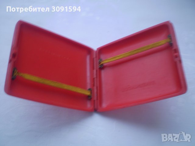Ретро Червена Табакера Бакелит маркирана БАКЕЛИТКООП, снимка 8 - Други ценни предмети - 38872375