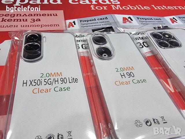 Honor X6A,Honor 90 5G,Honor 90 Lite  плътен прозрачен гръб , снимка 2 - Калъфи, кейсове - 43800746