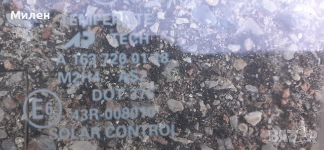 Странично Стъкло На Предна Лява Врата Mercedes ML 163 Class 1998-2005 Година Мерцедес МЛ 163, снимка 2 - Части - 38346514