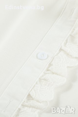 Дамска риза с дълъг ръкав в бяло, снимка 6 - Ризи - 40544212
