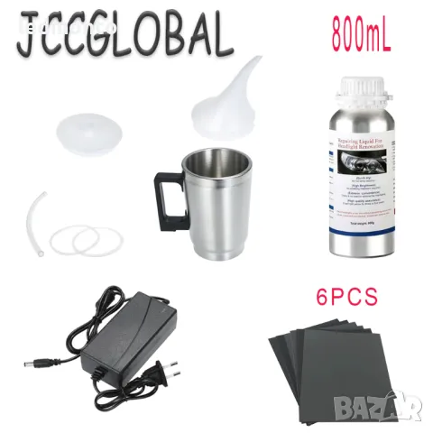 химическо полиране на фарове с полимерна течност кристално чисти фарове 12 v , снимка 7 - Части - 48105534