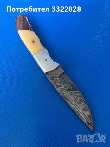 Нож от Дамаска стомана, снимка 8 - Ножове - 44014484