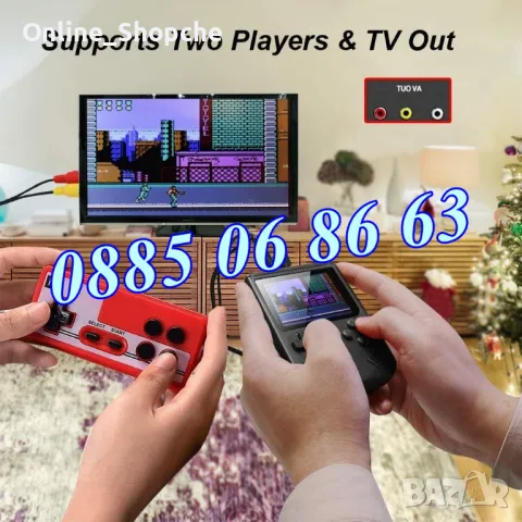 Преносима Ретро Конзола с 400 Вградени Игри + джойстик, снимка 4 - Други игри и конзоли - 48091326