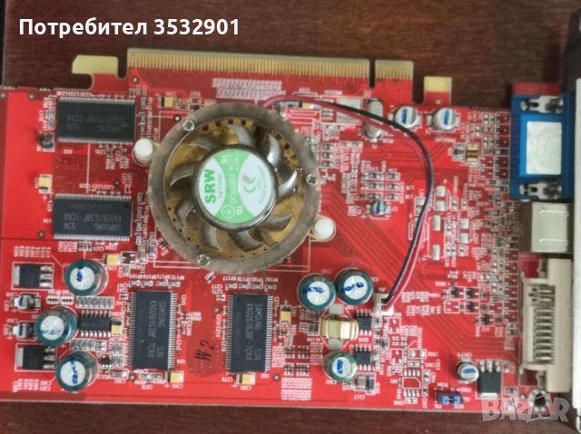 Видео Карта Radeon x550 128mb v/d/vo, снимка 5 - Видеокарти - 39906628