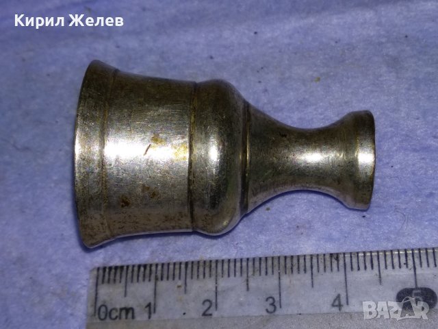 Стара ЧАШКА от МЕТАЛЕН ПОСРЕБРЕН ЦЪКОВЕН ТИП СВЕЩНИК от БЛАГОРОДНА СТОМАНА 41337, снимка 10 - Антикварни и старинни предмети - 43738766