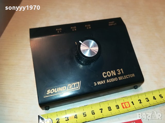 soundlab con 31-3way audio selector-внос germany 1005212031, снимка 7 - Ресийвъри, усилватели, смесителни пултове - 32829906